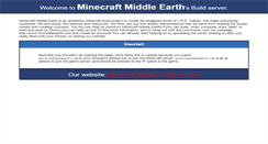 Desktop Screenshot of minecraftmiddleearth.com
