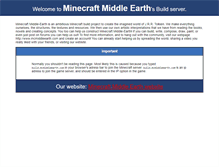 Tablet Screenshot of minecraftmiddleearth.com